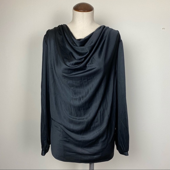 Vintage Ms. Tops California 70s Drape Neck Top - Picture 2 of 7